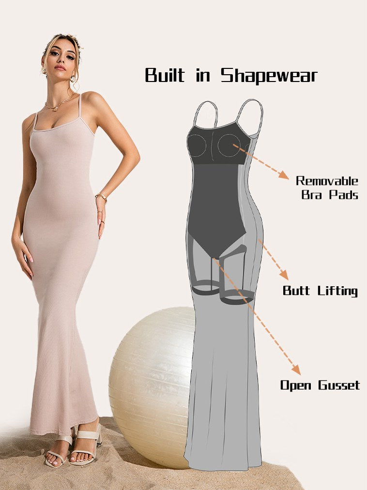 Built-In Shapewear Maxi Dress